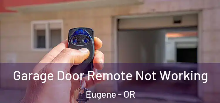  Garage Door Remote Not Working Eugene - OR