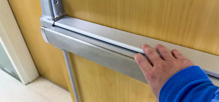 Installing a Push Bar on a Door Eugene